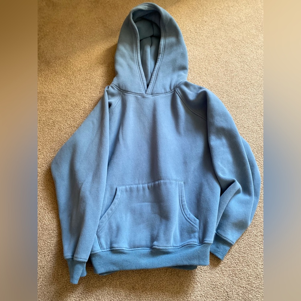 Blue hoodie